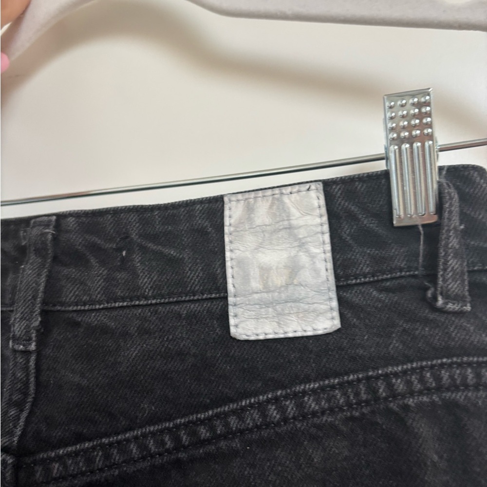 Zara Black Straight Leg Jeans High-Rise Classic - Picture 4 of 5
